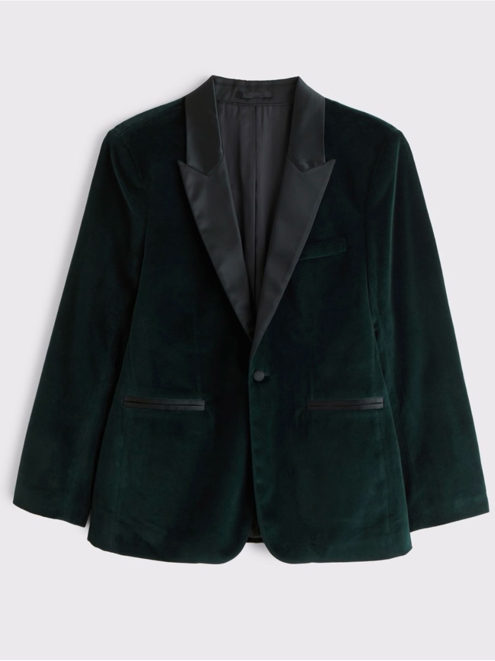 Abercrombie NEW Men’s Green Velvet Tuxedo Blazer 40L Wedding Formal Holiday